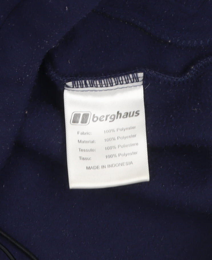 Berghaus Womens Blue Fleece Full Zip Outdoor Jacket Size 10