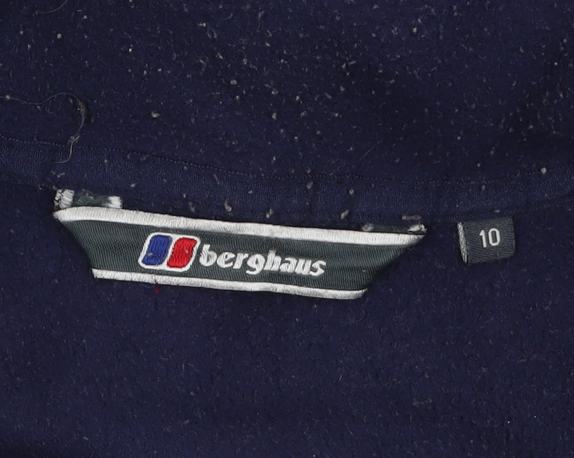 Berghaus Womens Blue Fleece Full Zip Outdoor Jacket Size 10
