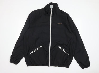 Cabrini Men's Black 2XL Windbreaker Jacket Lightweight Full Zip