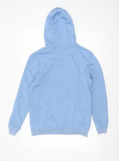 Pokémon Boys Blue Pullover Hoodie 13-14 Years Graphic Print Cotton Blend