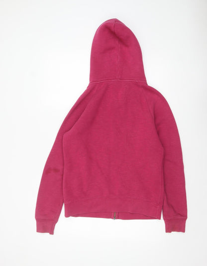 Womens UK Size 12 Jack Wills Pink Full Zip Hoodie