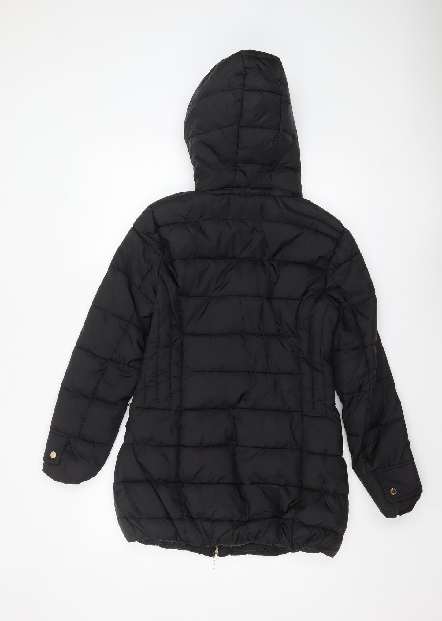 Womens UK Size 8 ELLE Black Puffer Jacket