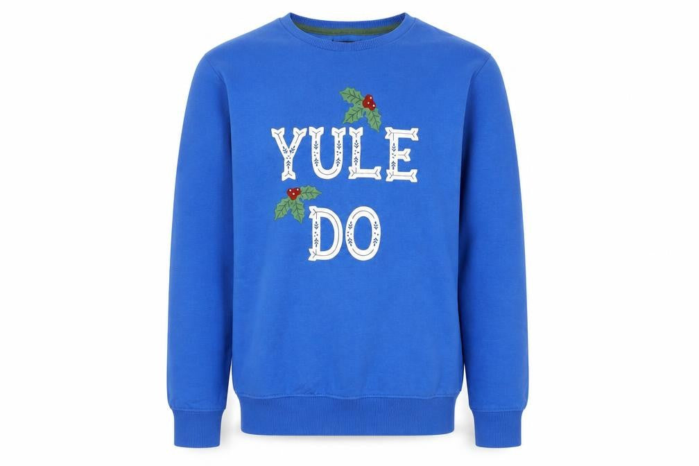 Mens UK Size M M&Co Blue Pullover Sweatshirt