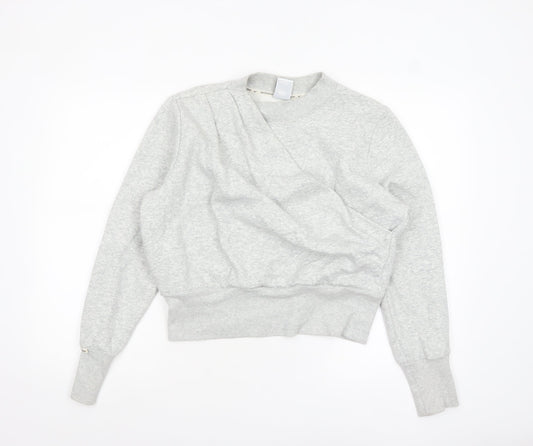 Womens UK Size M Nike Grey Pullover Sweatshirt