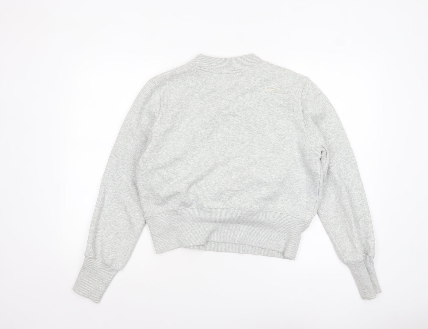 Womens UK Size M Nike Grey Pullover Sweatshirt