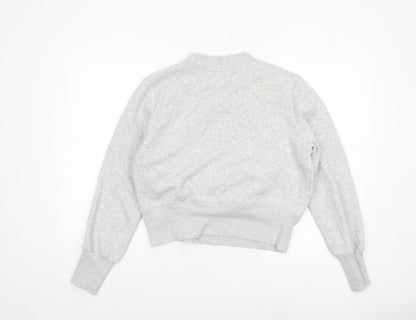 Womens UK Size M Nike Grey Pullover Sweatshirt