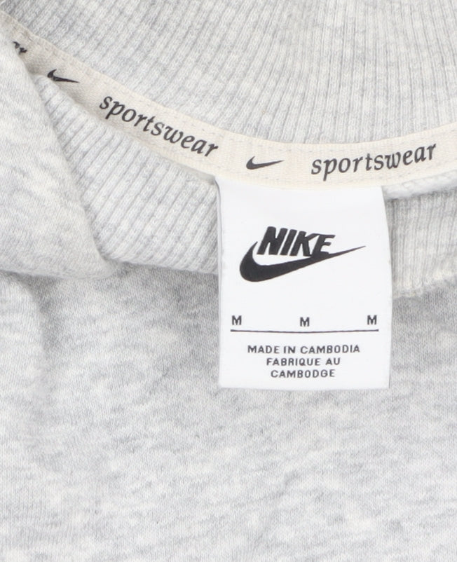 Womens UK Size M Nike Grey Pullover Sweatshirt