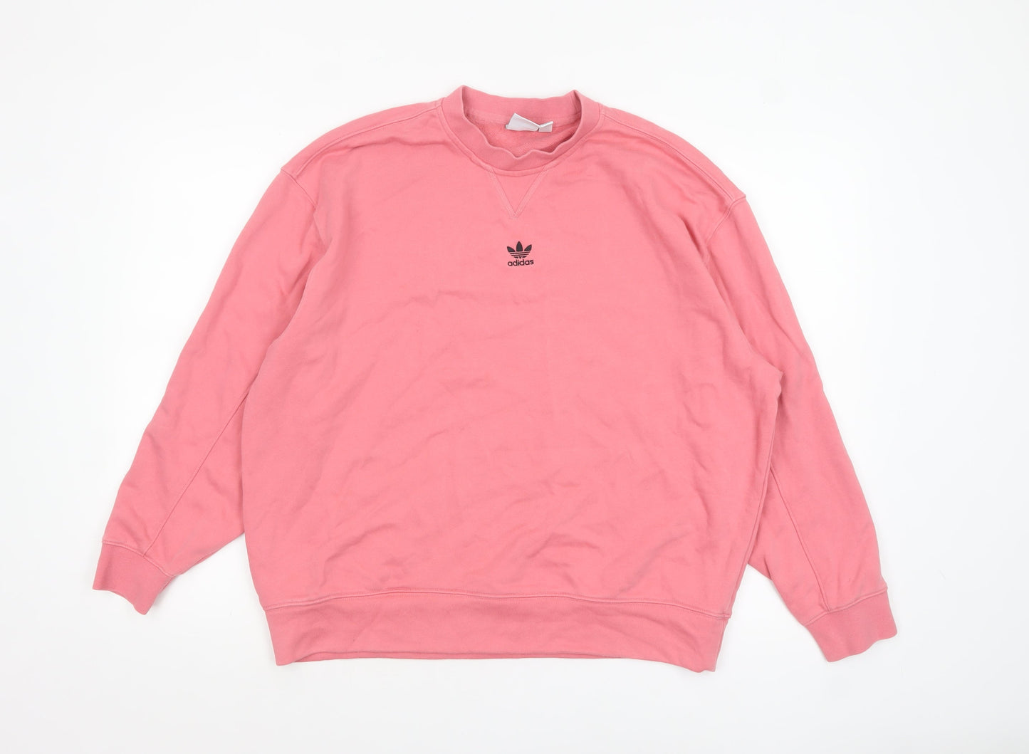 Womens UK Size 8 adidas Pink Pullover Sweatshirt