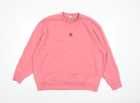 Womens UK Size 8 adidas Pink Pullover Sweatshirt