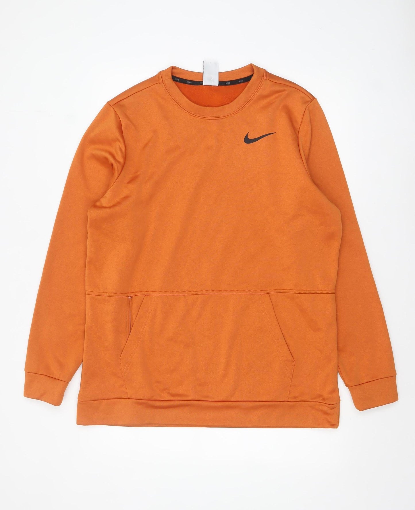 Mens UK Size L Nike Orange Pullover Sweatshirt