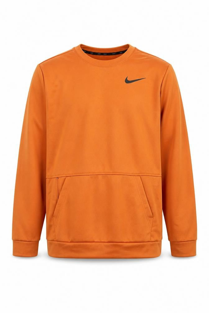 Mens UK Size L Nike Orange Pullover Sweatshirt