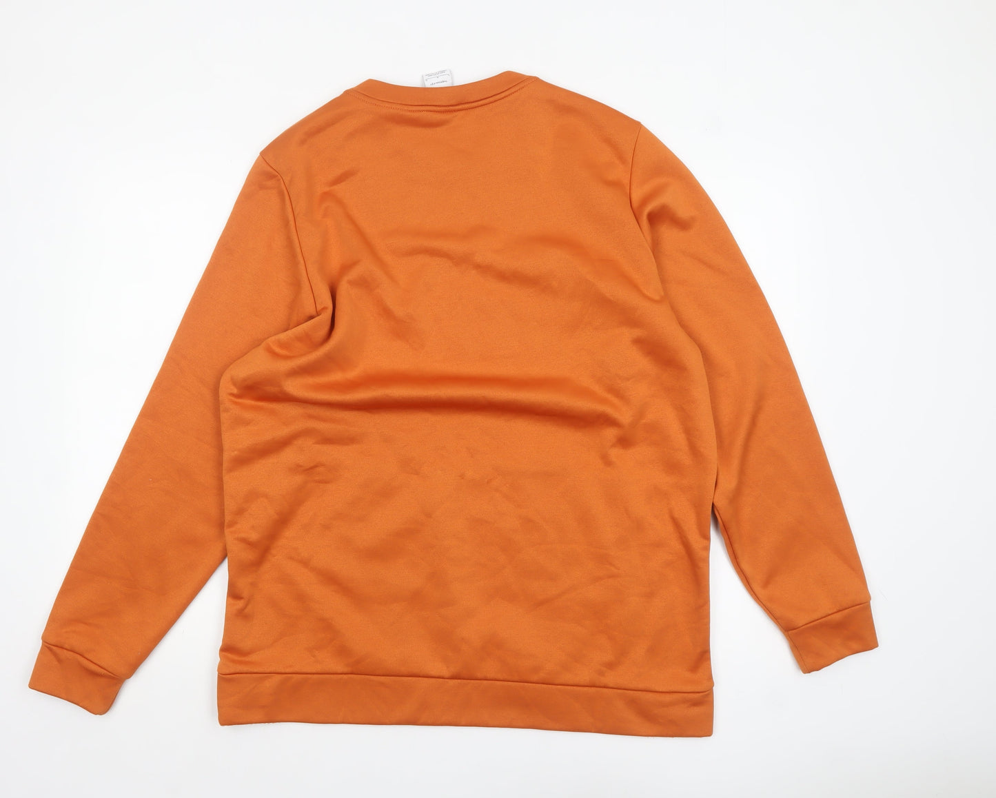 Mens UK Size L Nike Orange Pullover Sweatshirt