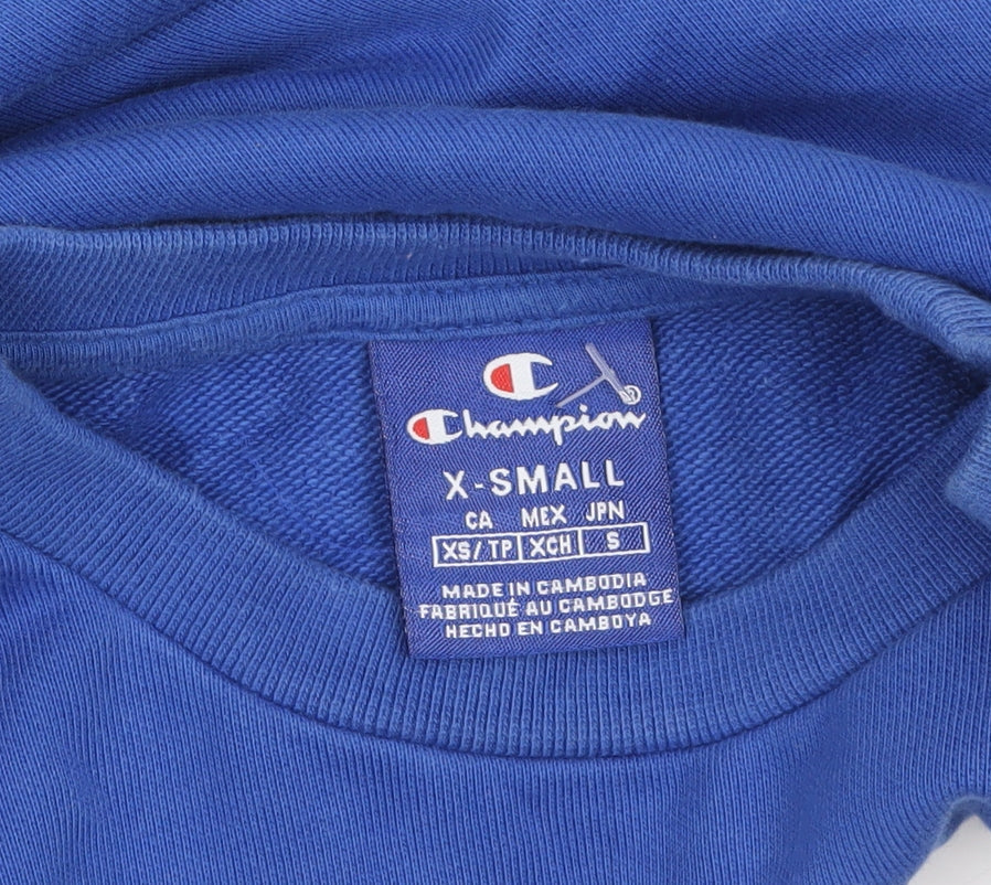 Mens UK Size XS Champion Blue Pullover Sweatshirt
