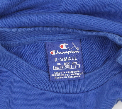 Mens UK Size XS Champion Blue Pullover Sweatshirt