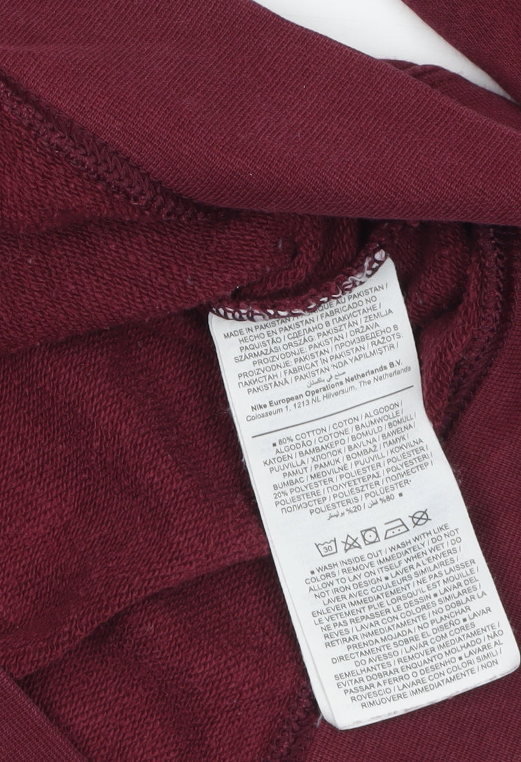 Womens UK Size XS Nike Red Pullover Sweatshirt