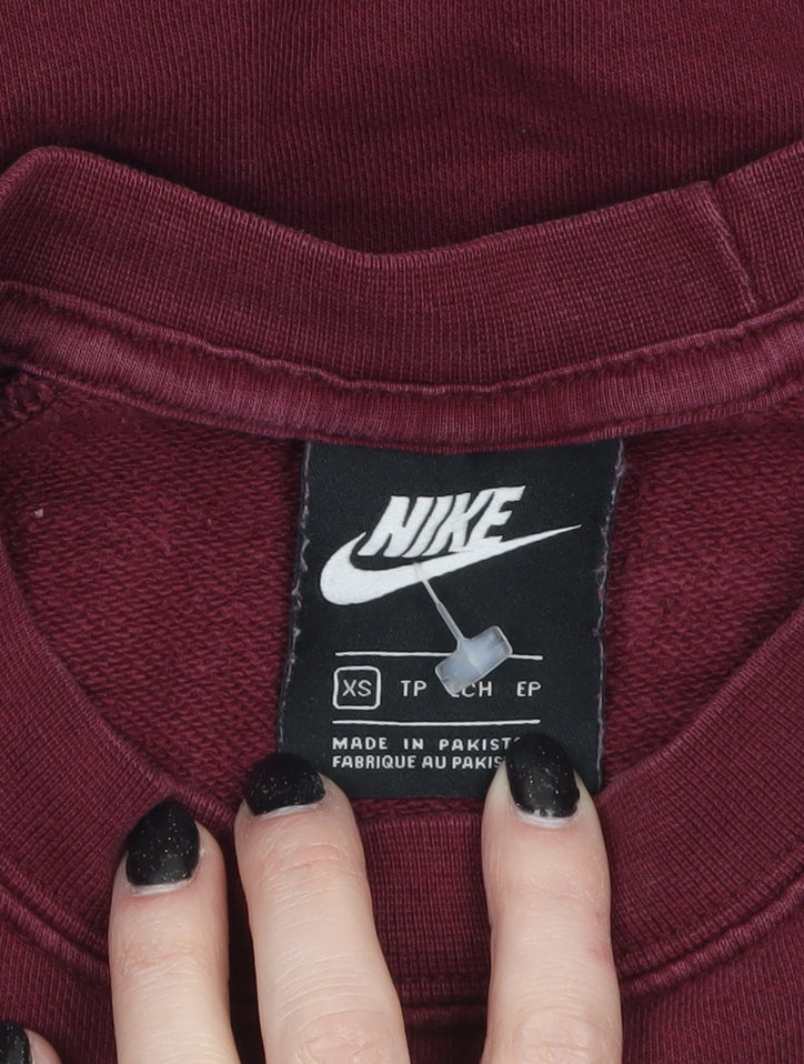 Womens UK Size XS Nike Red Pullover Sweatshirt