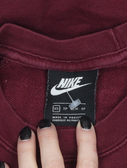 Womens UK Size XS Nike Red Pullover Sweatshirt