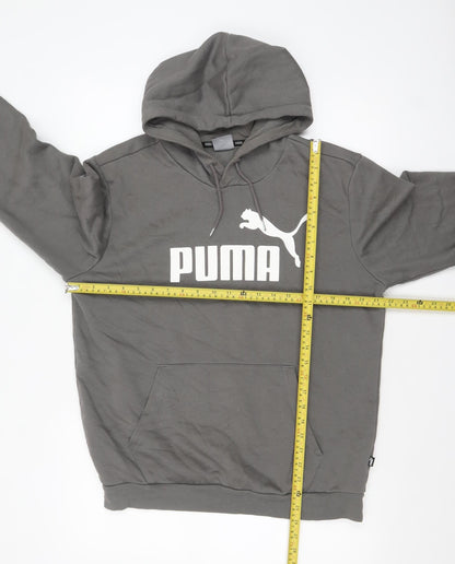 Mens UK Size M PUMA Grey Pullover Hoodie