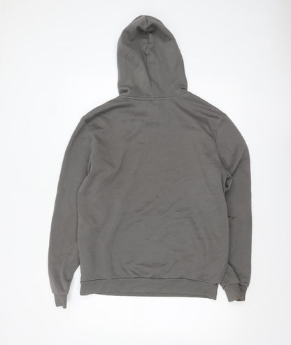 Mens UK Size M PUMA Grey Pullover Hoodie