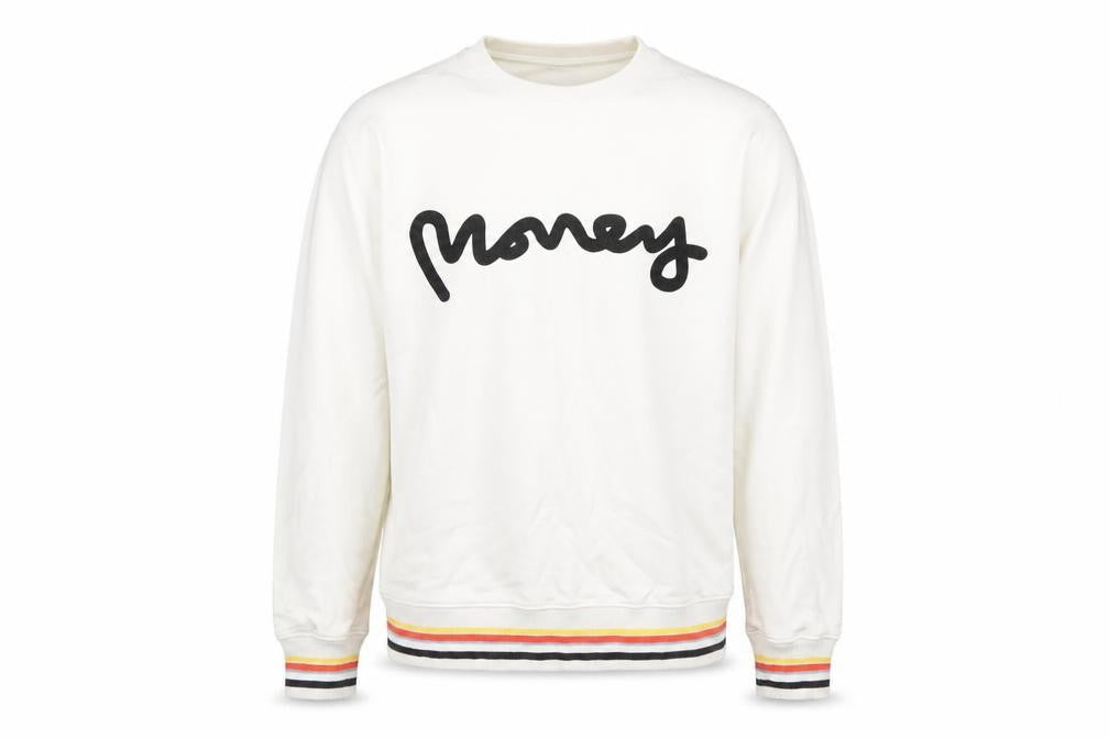 Mens UK Size L Money White Pullover Sweatshirt