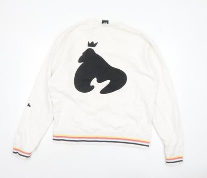 Mens UK Size L Money White Pullover Sweatshirt