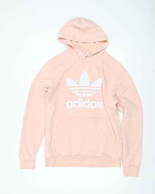 Girls UK Size 15-16 Years adidas Pink Pullover Hoodie