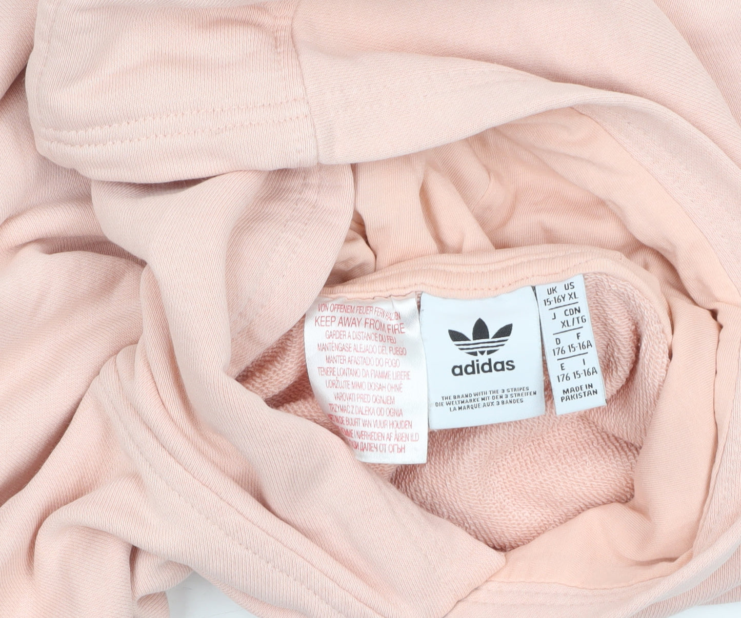 Girls UK Size 15-16 Years adidas Pink Pullover Hoodie