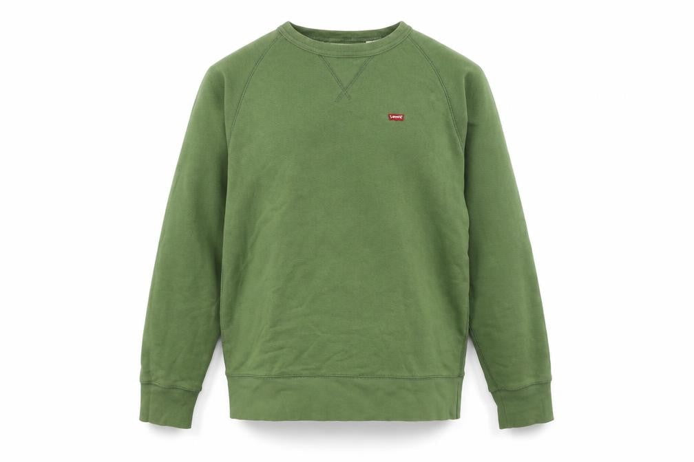 Mens UK Size S Levi's Green Pullover Sweatshirt