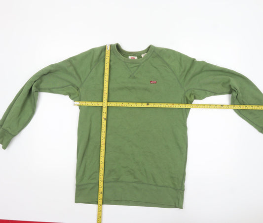 Mens UK Size S Levi's Green Pullover Sweatshirt
