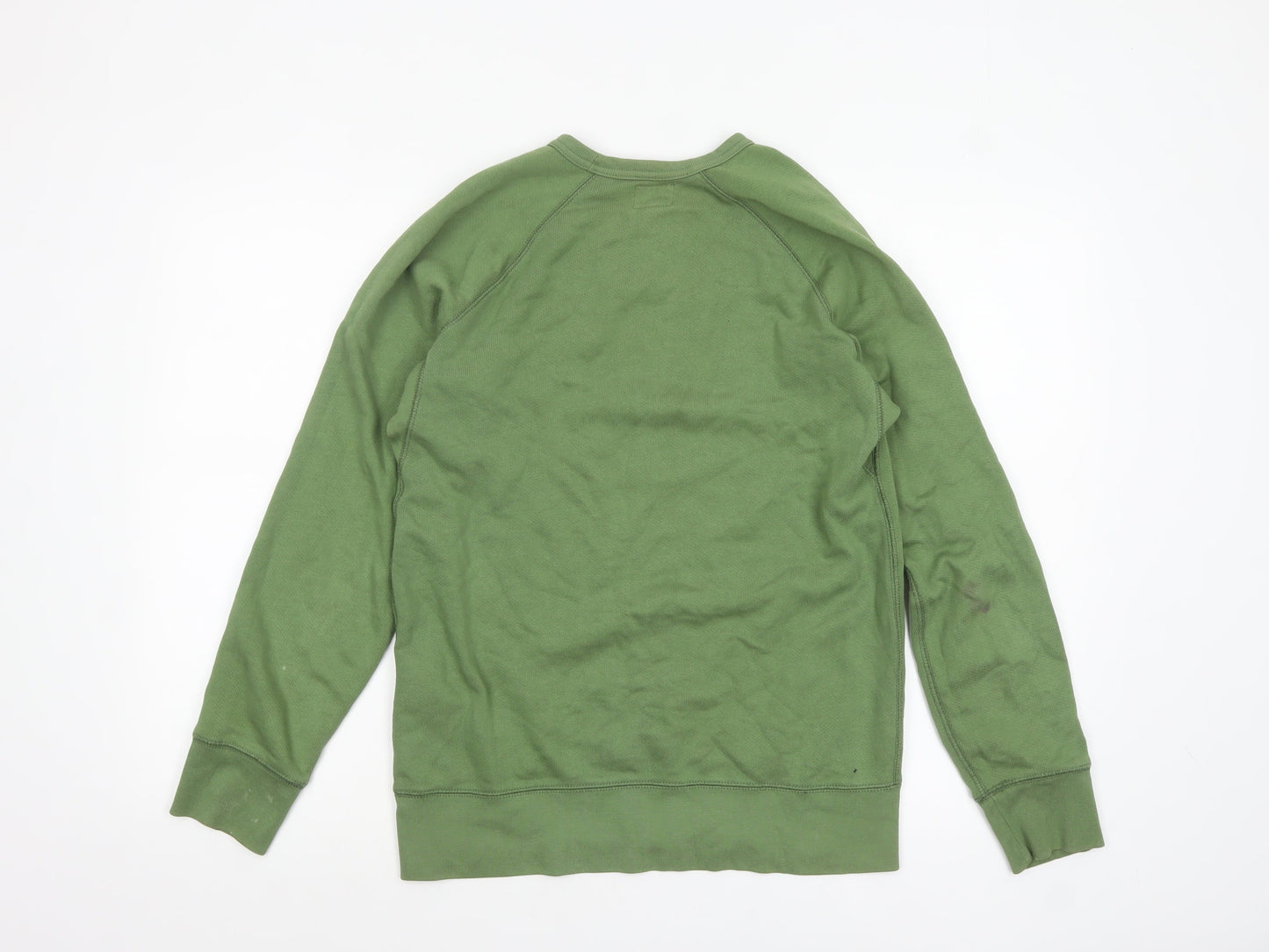 Mens UK Size S Levi's Green Pullover Sweatshirt
