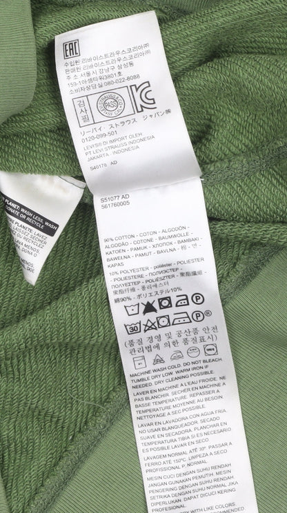 Mens UK Size S Levi's Green Pullover Sweatshirt