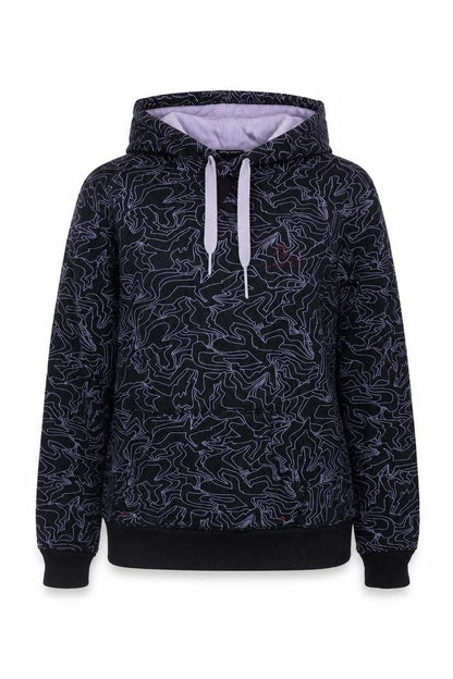 Womens UK Size 10 FLY53 Black Pullover Hoodie
