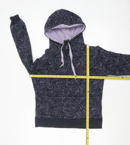 Womens UK Size 10 FLY53 Black Pullover Hoodie