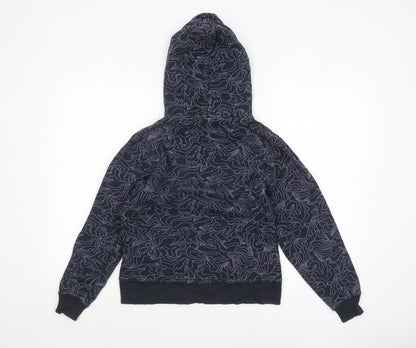 Womens UK Size 10 FLY53 Black Pullover Hoodie