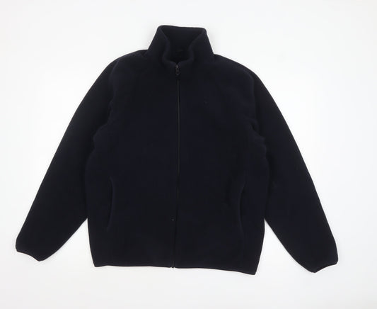 UNIQLO Men's Black Fleece Full Zip Jacket Size M Regular Fit