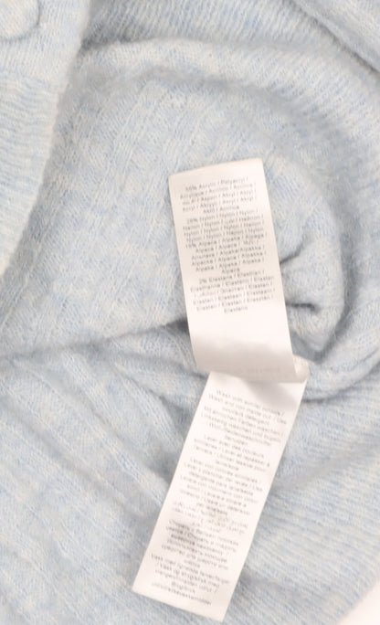 Womens UK Size M ICHI Blue Cardigan Jumper