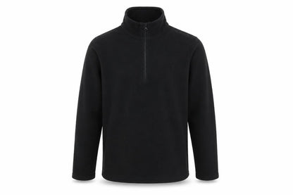 Decathlon Boys Black Fleece 1/4 Zip Pullover Sweatshirt 14 Years
