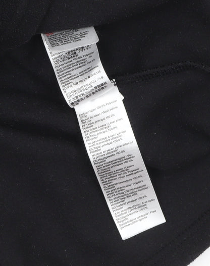 Decathlon Boys Black Fleece 1/4 Zip Pullover Sweatshirt 14 Years