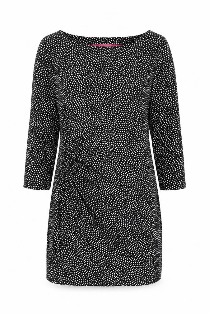 Joules Womens Black Polka Dot Shift Dress Size 10