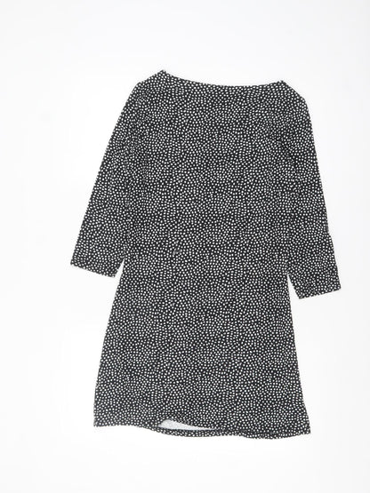 Joules Womens Black Polka Dot Shift Dress Size 10