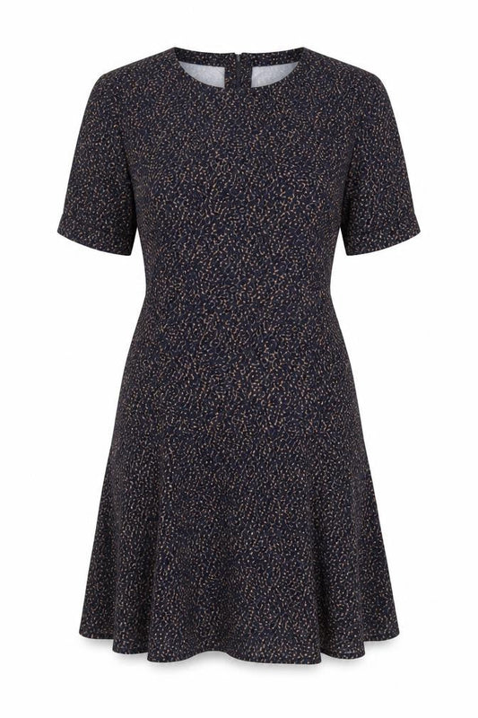 Apricot Women’s Blue Animal Print Fit & Flare Dress Size L