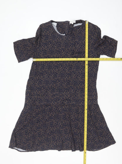 Apricot Women’s Blue Animal Print Fit & Flare Dress Size L