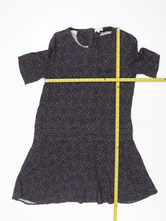 Apricot Women’s Blue Animal Print Fit & Flare Dress Size L