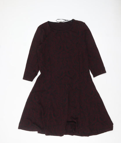 Monsoon Women's Brown Fit & Flare Knee Length Dress Size 12