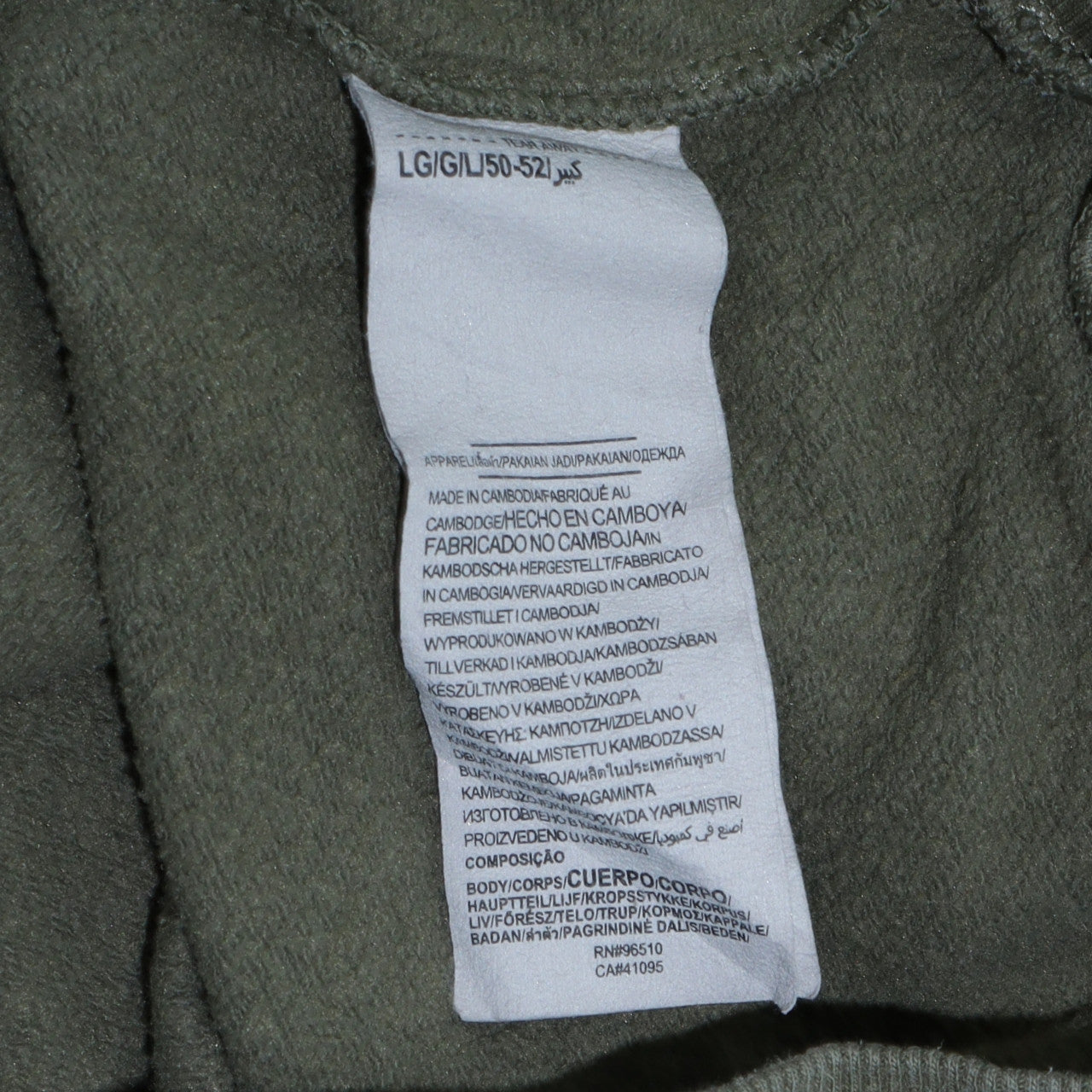 Mens UK Size L Under Armour Green Pullover Hoodie