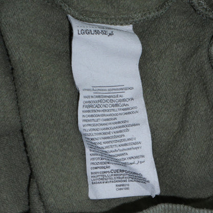 Mens UK Size L Under Armour Green Pullover Hoodie