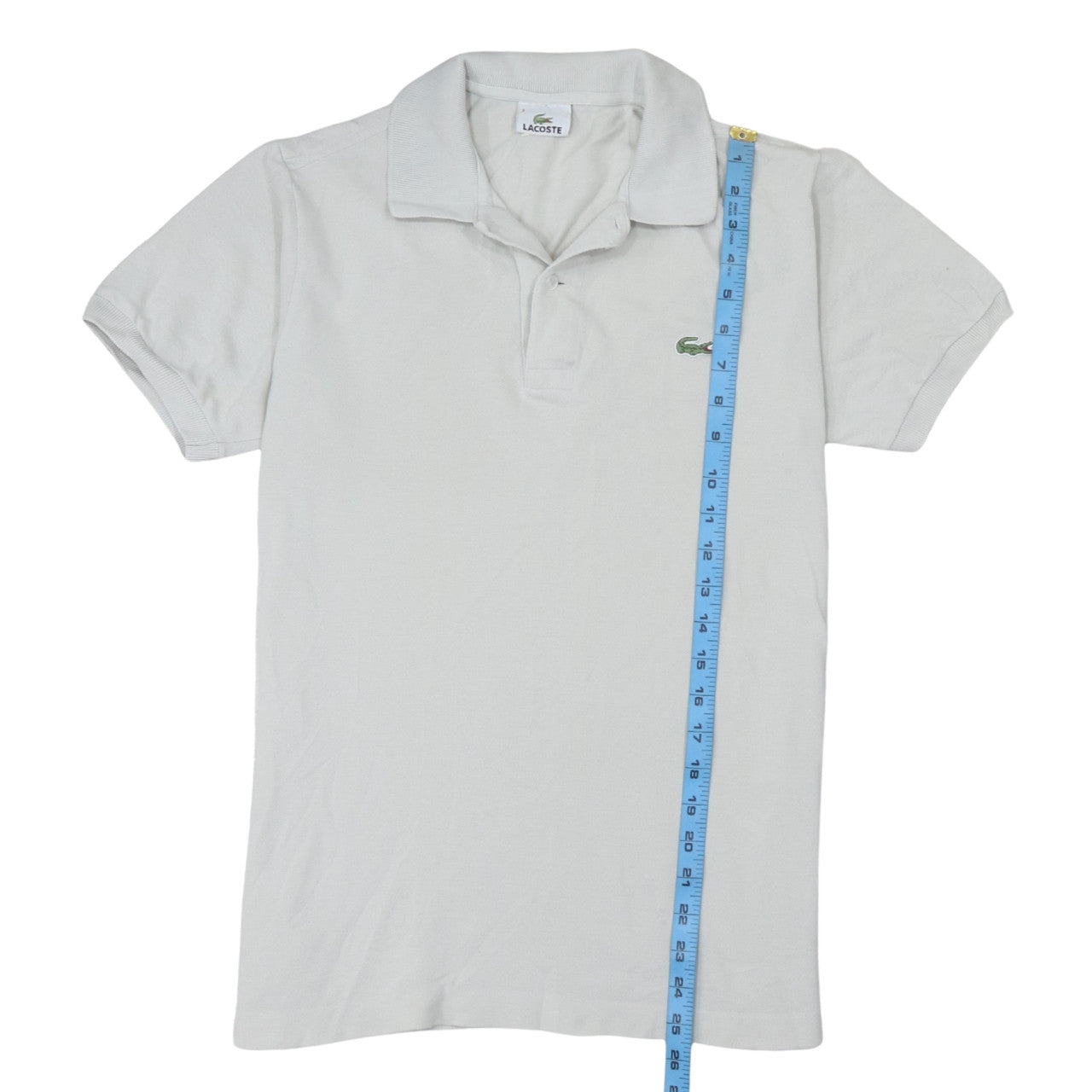 Lacoste Men’s White Short Sleeve Cotton Polo Shirt Size S