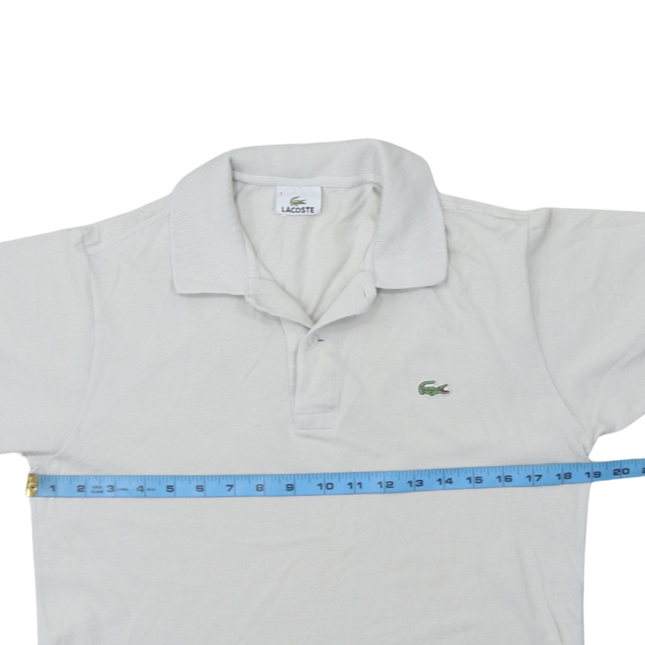 Lacoste Men’s White Short Sleeve Cotton Polo Shirt Size S