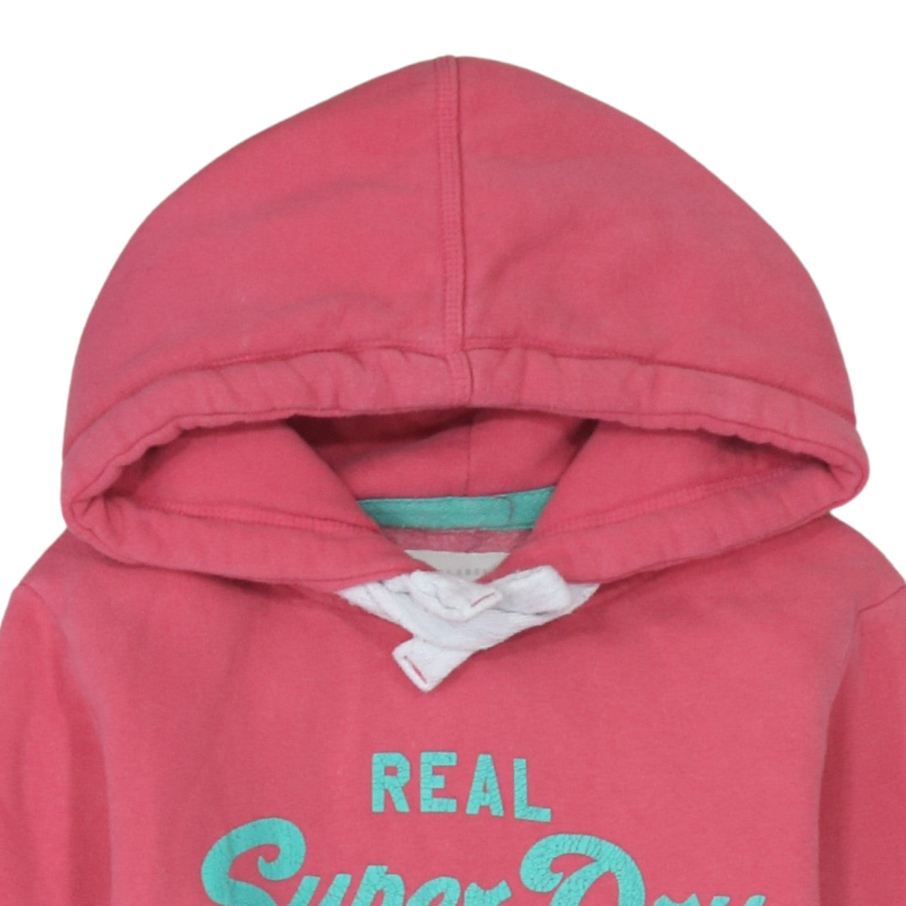 Womens UK Size XS Superdry Pink Pullover Hoodie