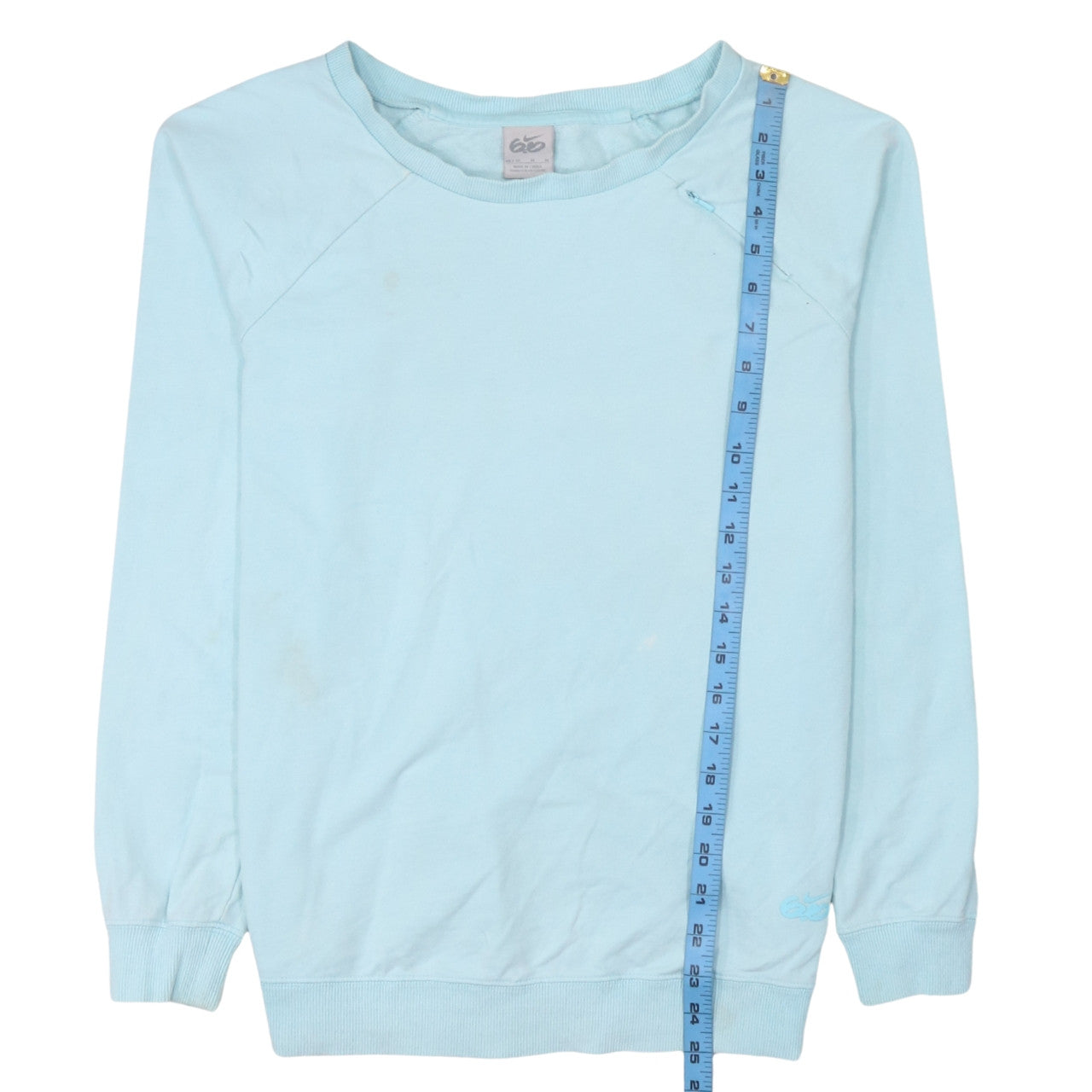 Womens UK Size M Nike Blue Pullover Sweatshirt